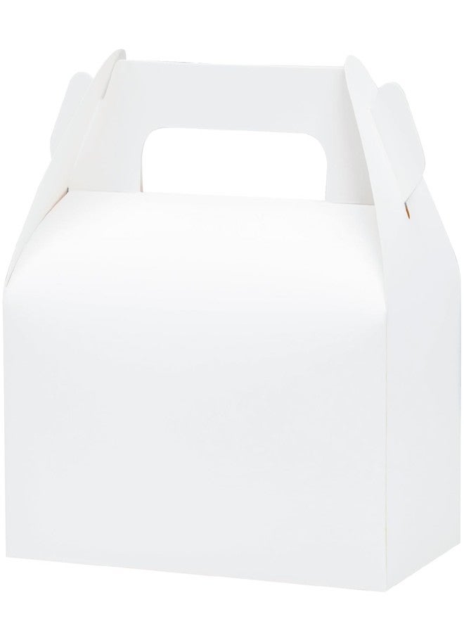 UnicoPak 10 Pack Party Favor Boxes Treat Boxes, White Gable Gift Boxes for Party Favors Goodies Cookies Treats Candies Meals Lunch, 6.5x3.5x3.5 Inches - Image 1